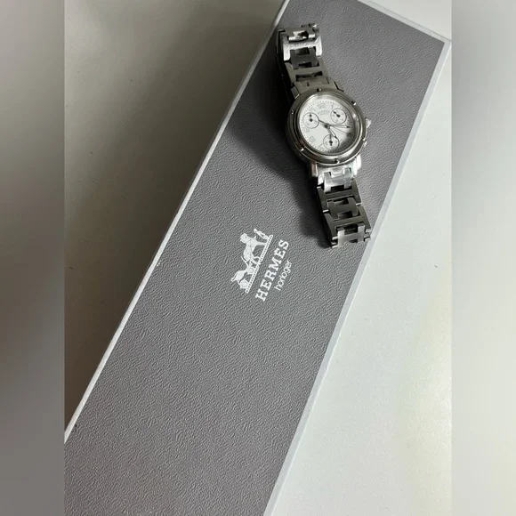 HERMÈS CLIPPER CHRONOGRAPH ladies watch CL1.310 - Picture 4 of 17